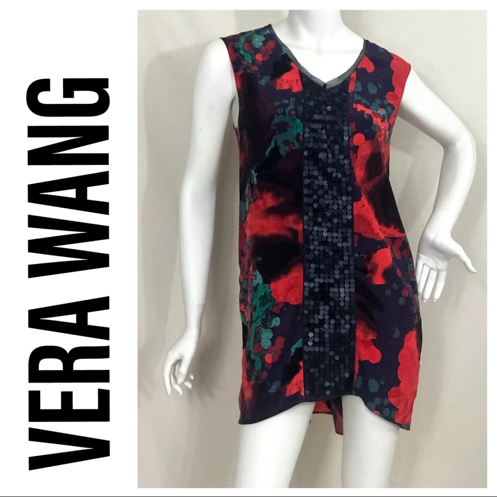 Simply Vera Shift Dress w/ Sequin Panel - Size M